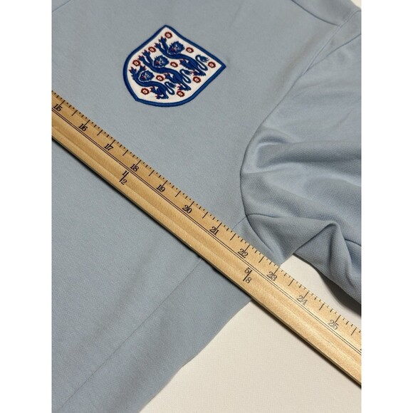 Umbro Team England Polo Shirt Mens Size XL Light Blue Football Soccer World Cup - Picture 11 of 13
